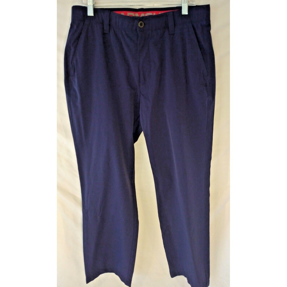 Under Armour Men' Golf Pants Straight 1342263 Navy Blue Size 36/30
